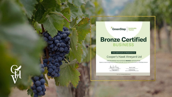 Cooper’s Hawk Vineyards Receives Bronze Certification from GreenStep Sustainable Tourism